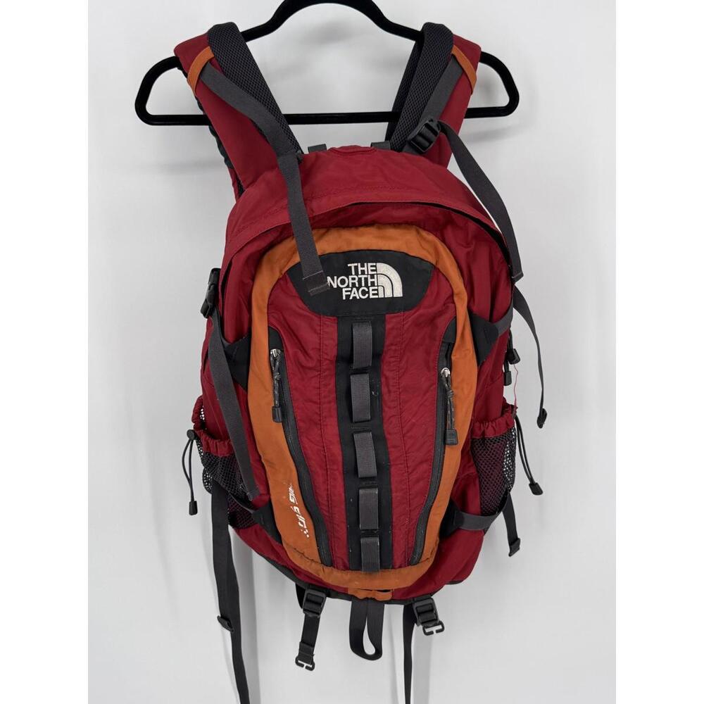 The North Face Big Shot Backpack Red Orange Hiking Daypack One Size Mens